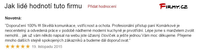 Kuchyně Komárek reference 4