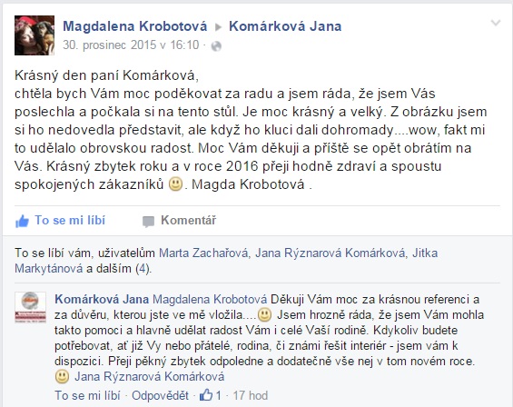Kuchyně Komárek reference