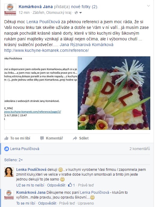 Kuchyne Komarek reference Zabreh 2