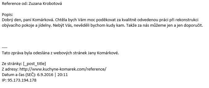 kuchyne komarek reference 16