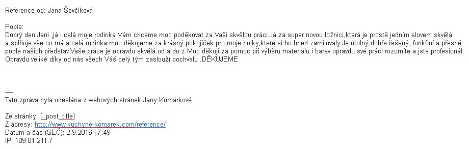 kuchyne komarek reference 17